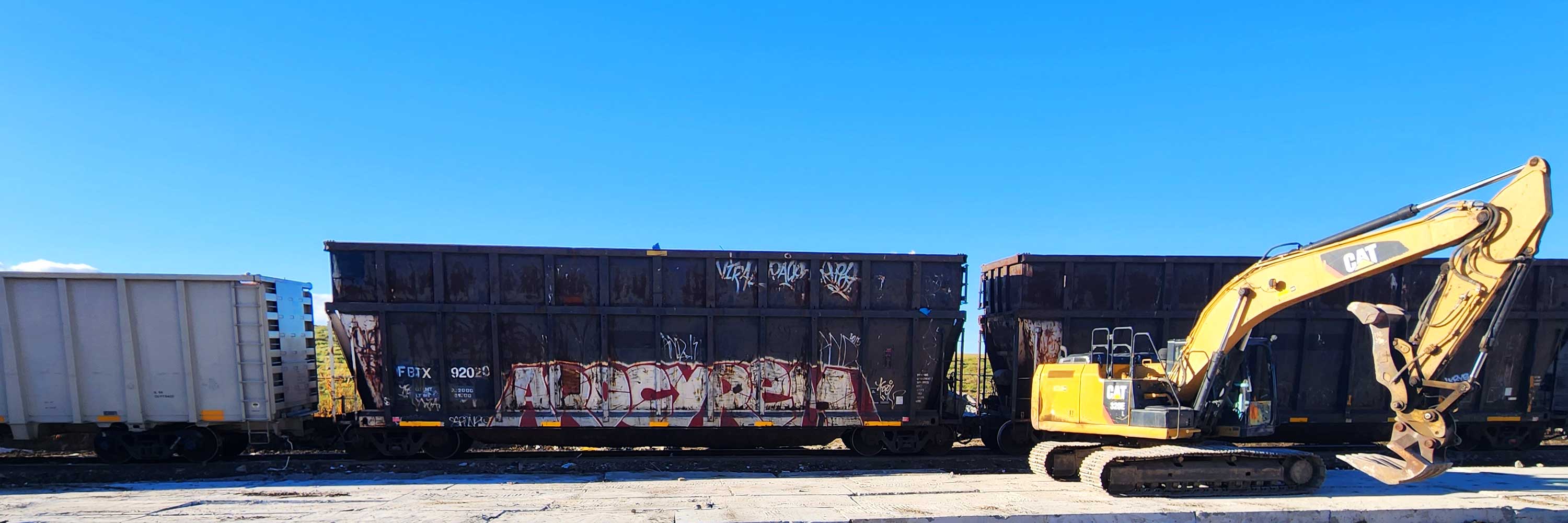 Photo of an excavator